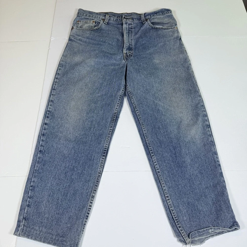Vintage Levi's 550 Tapered Leg Jeans Mens‎ 36x30 Blue Denim Cotton Relaxed Fit
